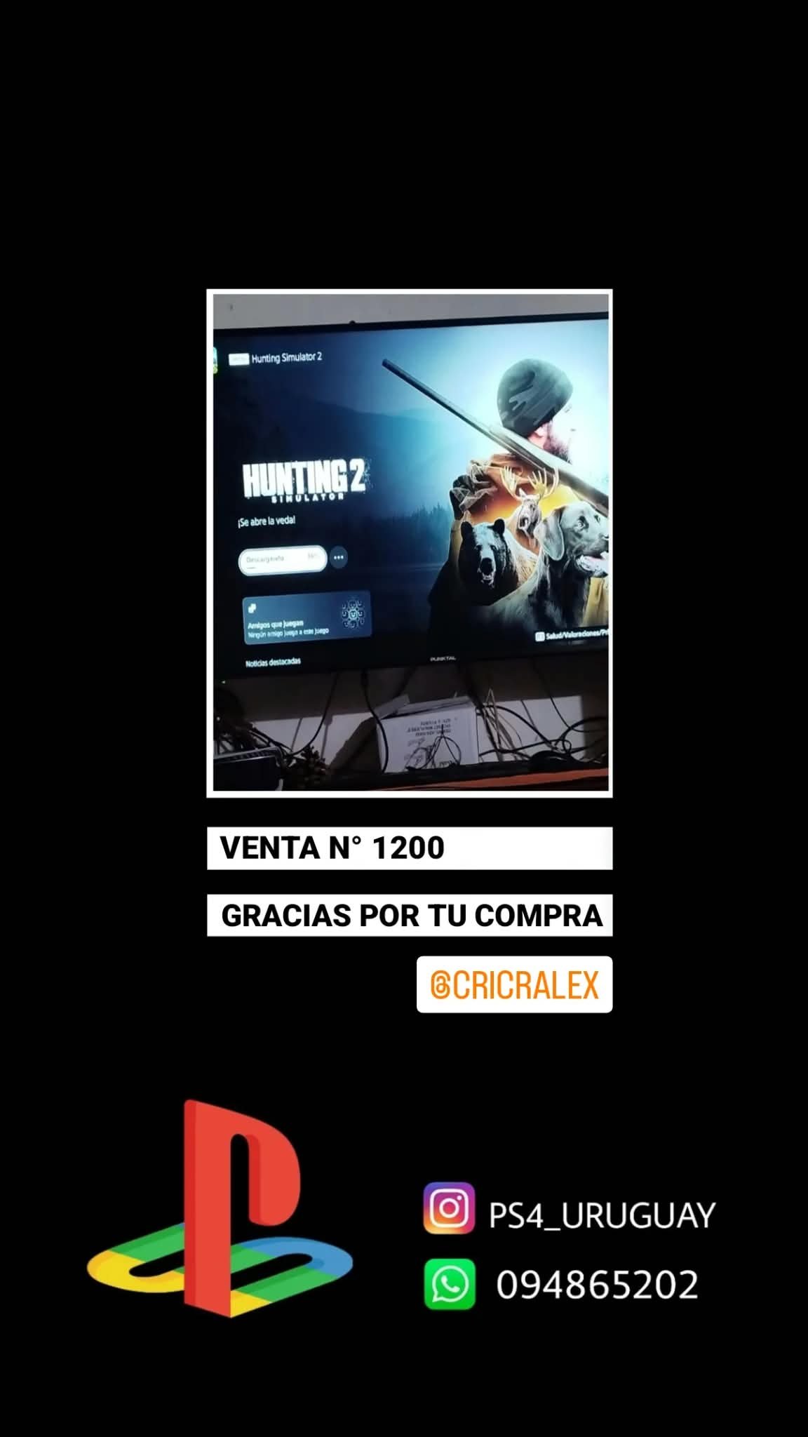 Comprobante de compra PS4Uruguay