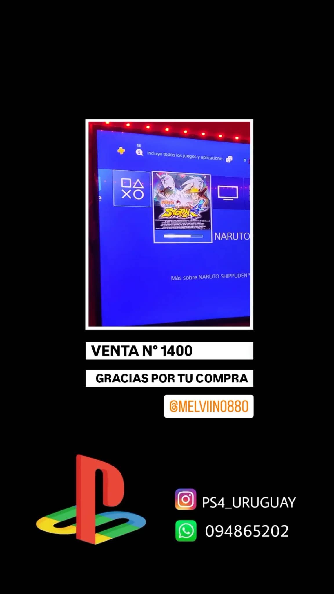 Comprobante de compra PS4Uruguay